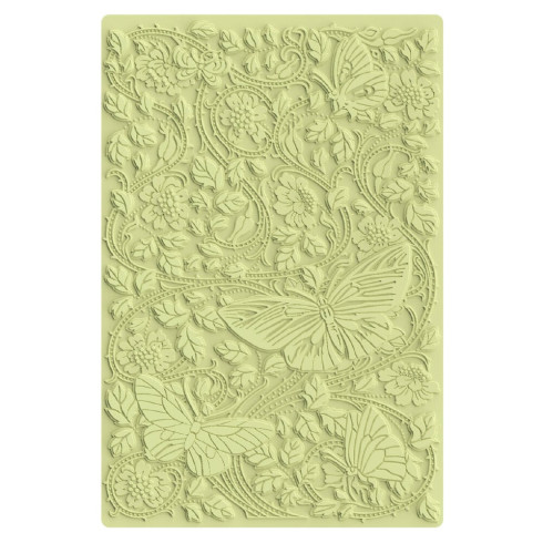 Preview: Sizzix - Multi-Level Prägefolder "Nouveau Butterfly" Embossing Folder A6 - Design by Willow Wolfe