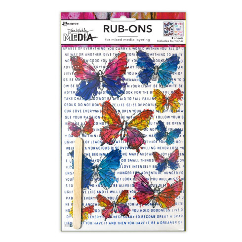 Preview: Ranger - Dina Wakley Media Rub-Ons "Flutters"