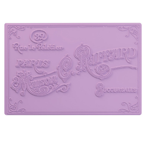 Preview: Sizzix - Multi-Level Prägefolder "Vintage Label" Embossing Folder A6 - Design by Willow Wolfe