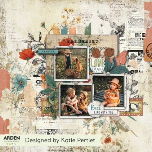 Arden Creative Studio - Designpapier "Amber Ledgers" by Katie Pertiet Paper Pack 12x12 Inch - 12 Bogen
