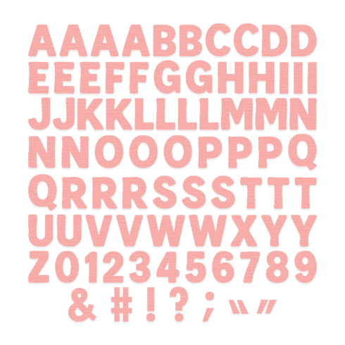 Preview: Sizzix - Stanzschablone "Mini Bold Alpha by Vicki Boutin" Thinlits Craft Dies by Vicki Boutin