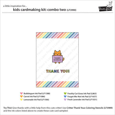 Preview: Lawn Fawn - Kids Cardmaking Kit "Combo Two"