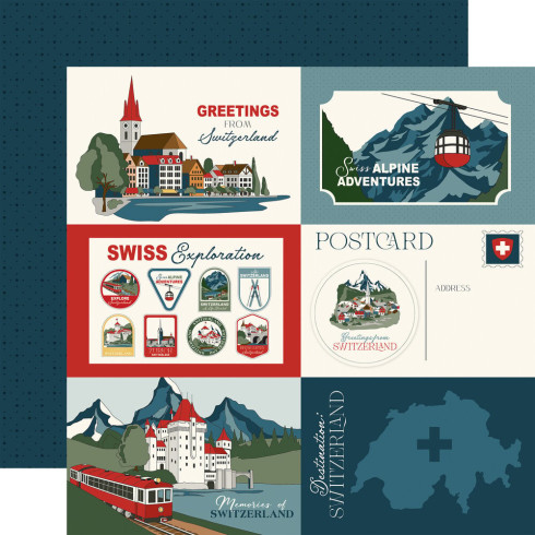 Carta Bella - Designpapier "Switzerland" Collection Kit 12x12 Inch - 12 Bogen