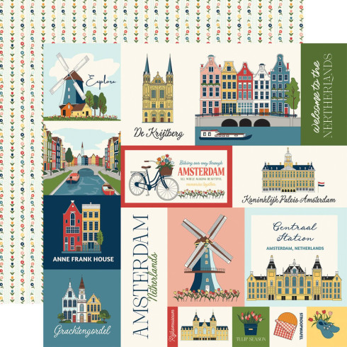 Carta Bella - Designpapier "Amsterdam" Collection Kit 12x12 Inch - 12 Bogen