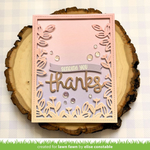 Preview: Lawn Fawn - Stanzschablone "Scripty Thanks" Lawn Cuts Dies