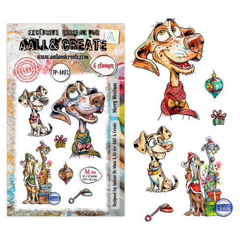 AALL and Create - Stempelset A6 "Merry Woofmas" Clear Stamps