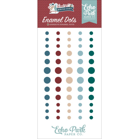 Echo Park - Enamel Dots "Wonderful Winter Days" 60 Stück