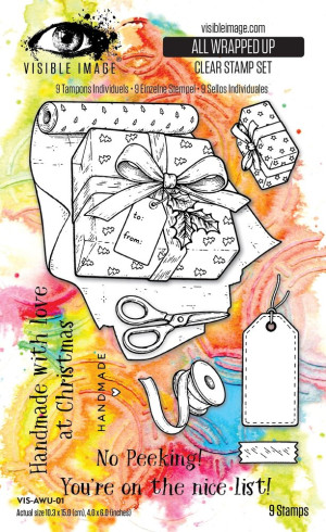 Preview: Visible Image - Stempelset 4x6 Inch "All Wrapped Up" Clear Stamps by Mark Alexander
