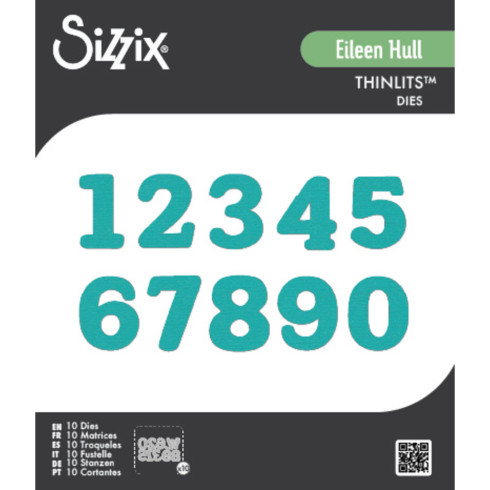 Sizzix - Stanzschablone "Nora Numbers" Thinlits Craft Dies by Eileen Hull
