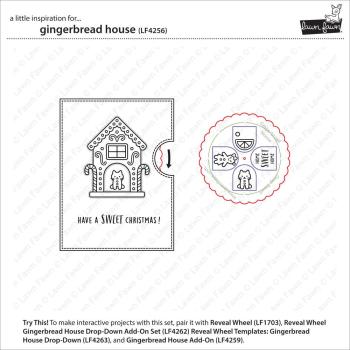 Preview: Lawn Fawn - Stempelset "Gingerbread House" Clear Stamp