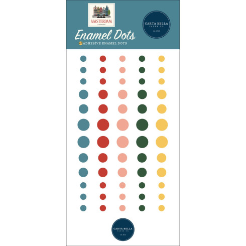 Carta Bella -"Amsterdam" Enamel Dots 60 Stk.