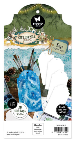 Preview: Studio Light - Tag Paper Pad "Christmas Forest" - 20 Tags