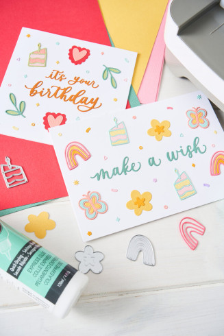 Sizzix - Stanzschablone "Birthday Doodles by Letters" Thinlits Craft Dies by Shells