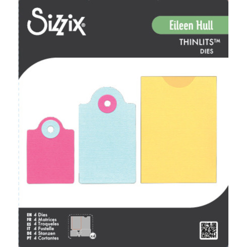 Sizzix - Stanzschablone "Ephemera Pocket & Tags" Thinlits Craft Dies by Eileen Hull