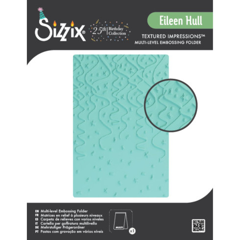 Sizzix - Multi-Level Prägefolder "Party Time" Embossing Folder - Design by Eileen Hull