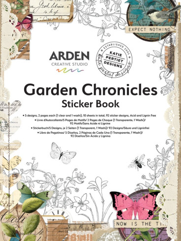 Preview: Arden Creative Studio - Sticker Book "Garden Chronicles" by Katie Pertiet