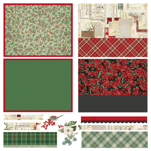 Simple Stories - Simple Vintage Old-Fashioned Christmas - Simple Cards Kit 12x12 Inch