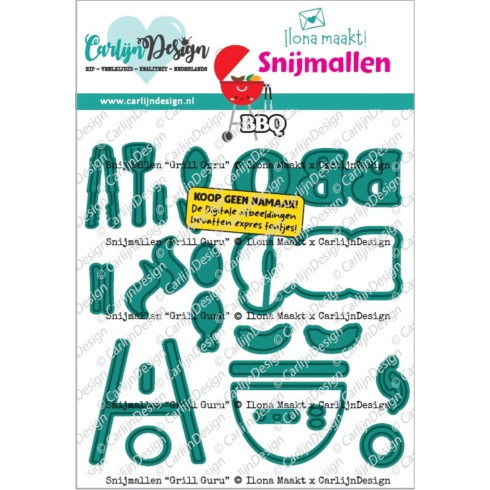 Carlijn Design - Stanzschablone "Grill Guru by Ilona Maakt" Dies