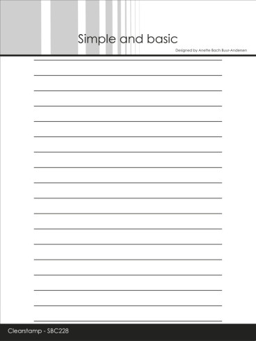 Preview: Simple and Basic - Stempel A6 "Lines" Clear Stamps