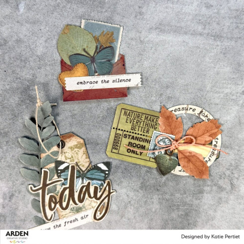 Arden Creative Studio - Stanzteile "Amber Ledgers Essentials" by Katie Pertiet Laser Cuts