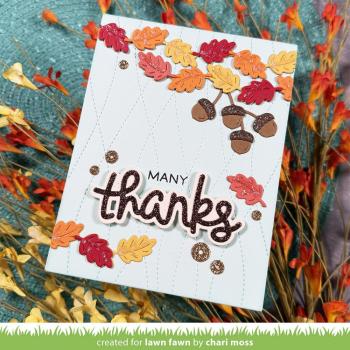 Preview: Lawn Fawn - Stanzschablone "Leaf and Acorn Border" Lawn Cuts Dies