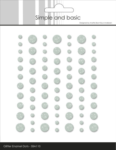 Preview: Simple and Basic - Glitter Enamel Dots "Eucalyptus"