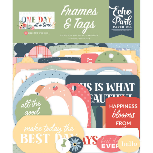 Echo Park - Stanzteile & Anhänger "One Day At A Time" Frames & Tags