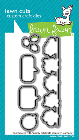 Preview: Lawn Fawn - Stanzschablone "Simply Celebrate Squirrels" Lawn Cuts Dies