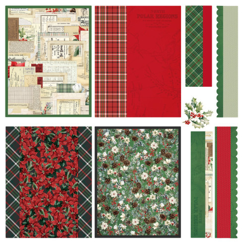 Simple Stories - Simple Vintage Old-Fashioned Christmas - Simple Cards Kit 12x12 Inch