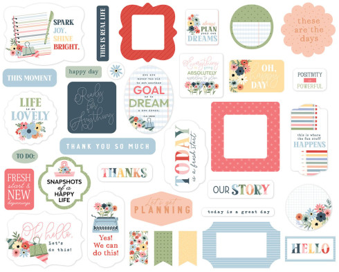 Preview: Echo Park - Stanzteile "One Day At A Time" Ephemera
