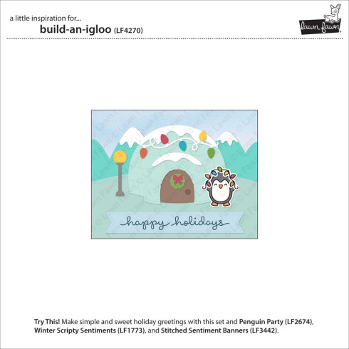 Preview: Lawn Fawn - Stanzschablone "Build-An-Igloo" Lawn Cuts Dies