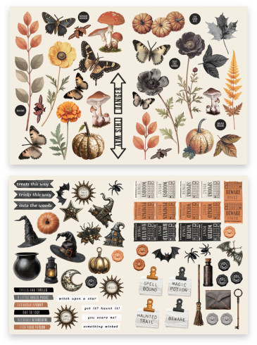 Preview: Arden Creative Studio - Stanzteile "Wicked Woods" by Katie Pertiet Laser Cuts