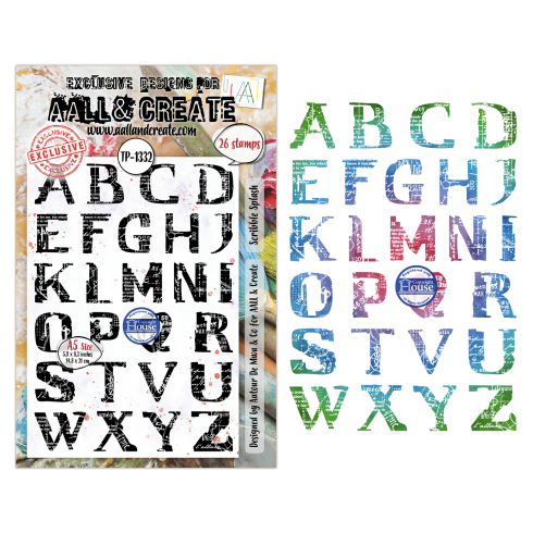 AALL and Create - Stempel A5 "Scribble Splash" Clear Stamps by Autour De Mwa & Co