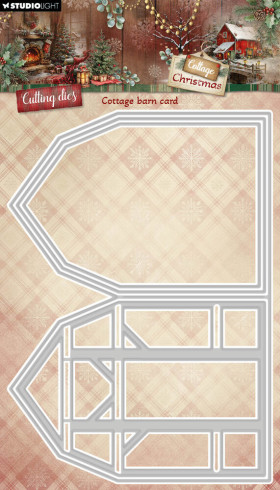 Preview: Studio Light - Stanzschablone "Cottage Barn Card" Cottage Christmas Cutting Dies