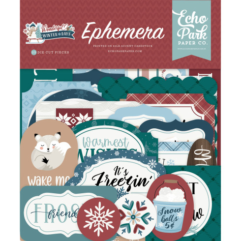 Echo Park - Stanzteile "Wonderful Winter Days" Ephemera