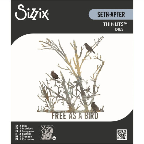 Sizzix - Stanzschablone "Free Bird" Thinlits Craft Dies by Seth Apter