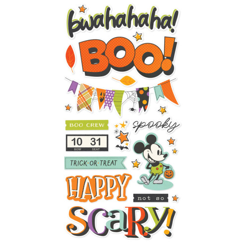 Preview: Simple Stories - Aufkleber "Say Cheese Classic Mouse Halloween" Foam Sticker