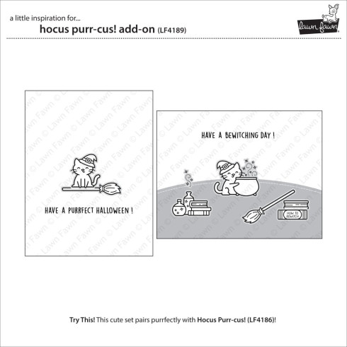 Preview: Lawn Fawn - Stempelset "Hocus Purr-cus! Add-On" Clear Stamp