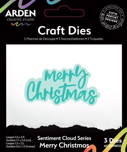 Preview: Arden Creative Studio - Stanzschablone "Merry Christmas" Dies