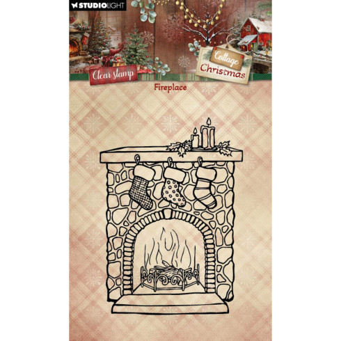 Studio Light - Stempel "Fireplace" Cottage Christmas Clear Stamps