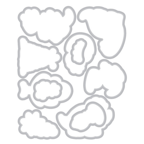 Preview: Sizzix - Stempelset & Stanzschablone "Dinosaur Adventures" Kid Create Clear Stamps Set & Framelits Die