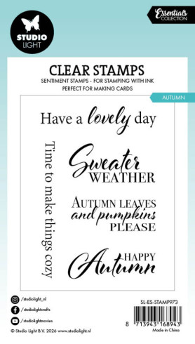 Preview: Studio Light - Stempel "Autumn" Essentials Clear Stamps