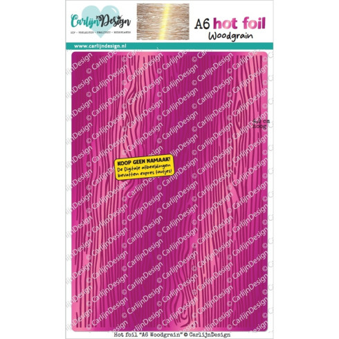 Carlijn Design "Woodgrain" Hot Foil A6