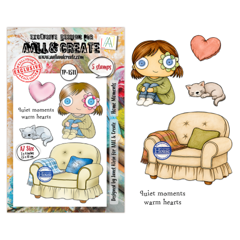 Preview: AALL and Create - Stempelset A7 "Home Moments" Clear Stamps by Janet Klein