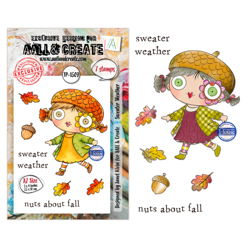 Preview: AALL and Create - Stempelset A7 "Sweater Weather" Clear Stamps by Janet Klein