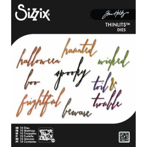 Sizzix - Stanzschablone "Classic Halloween Handwriting" Thinlits Craft Dies by Tim Holtz