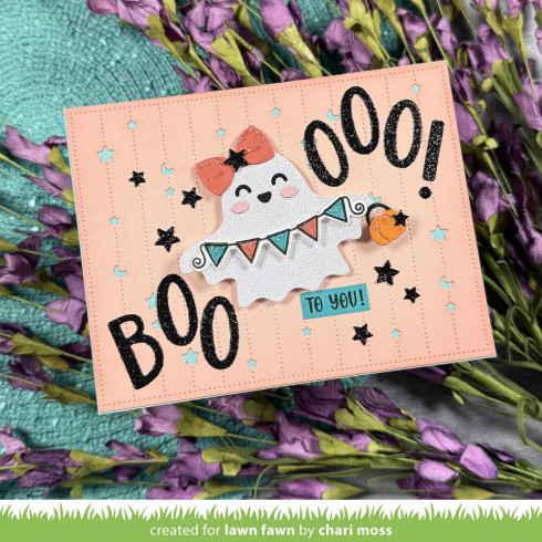 Preview: Lawn Fawn - Stanzschablone "Happy Ghost Tag" Lawn Cuts Dies