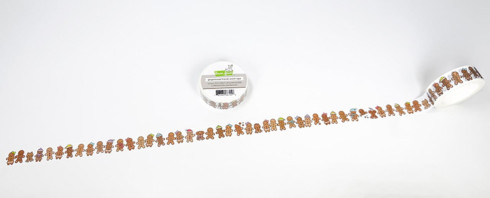 Preview: Lawn Fawn - Washi Tape "Gingerbread Friends" 15 mm breit × 10 m lang