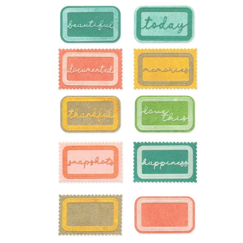 Preview: Sizzix - Stanzschablone "Snap and Swap Postage Label" Thinlits Craft Dies by 49 and Market