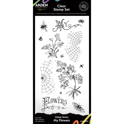 Arden Creative Studio - Stempelset "My Flowers" Clear Stamps
